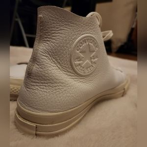 White leather Converse